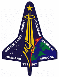 STS-107 patch logo