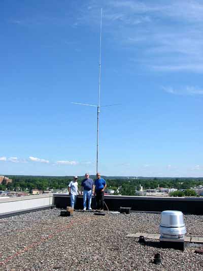 Antenna in place.